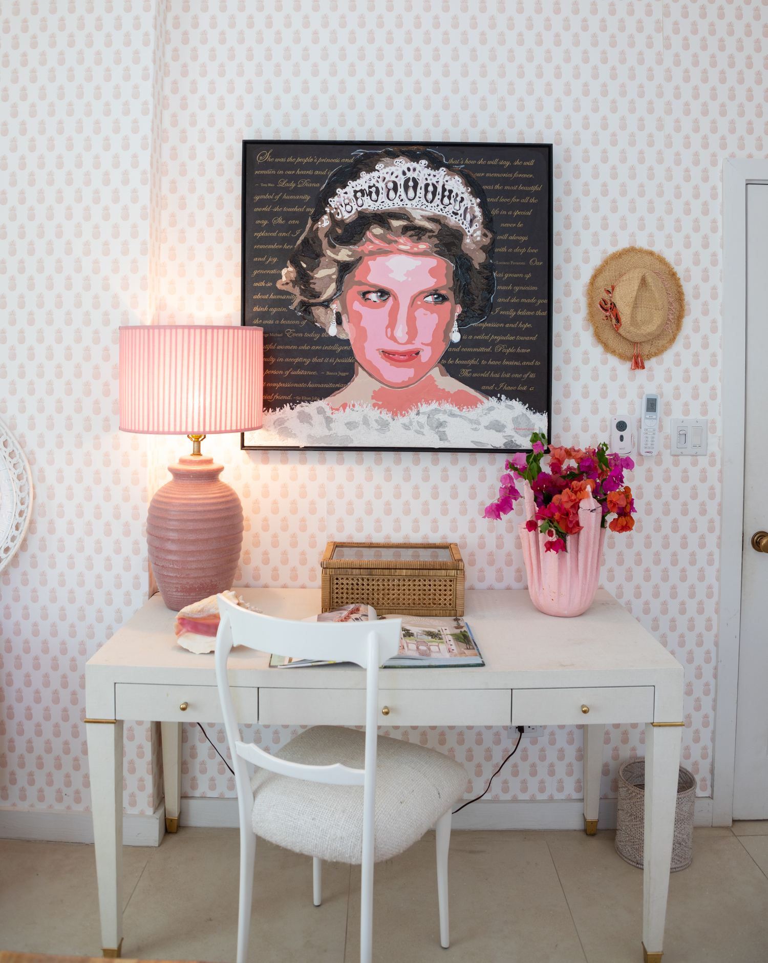Blue chevron bedroom — Sea Siren, Harbour Island